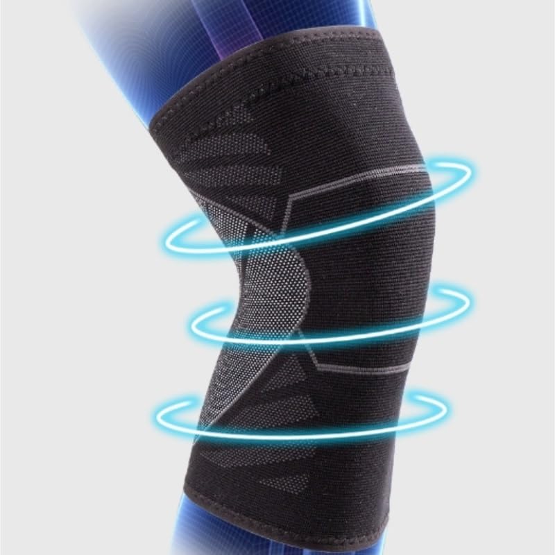 Knitted Nylon Sports Knee Pads Breathable Running Sweat-absorbent Silicone Basketball