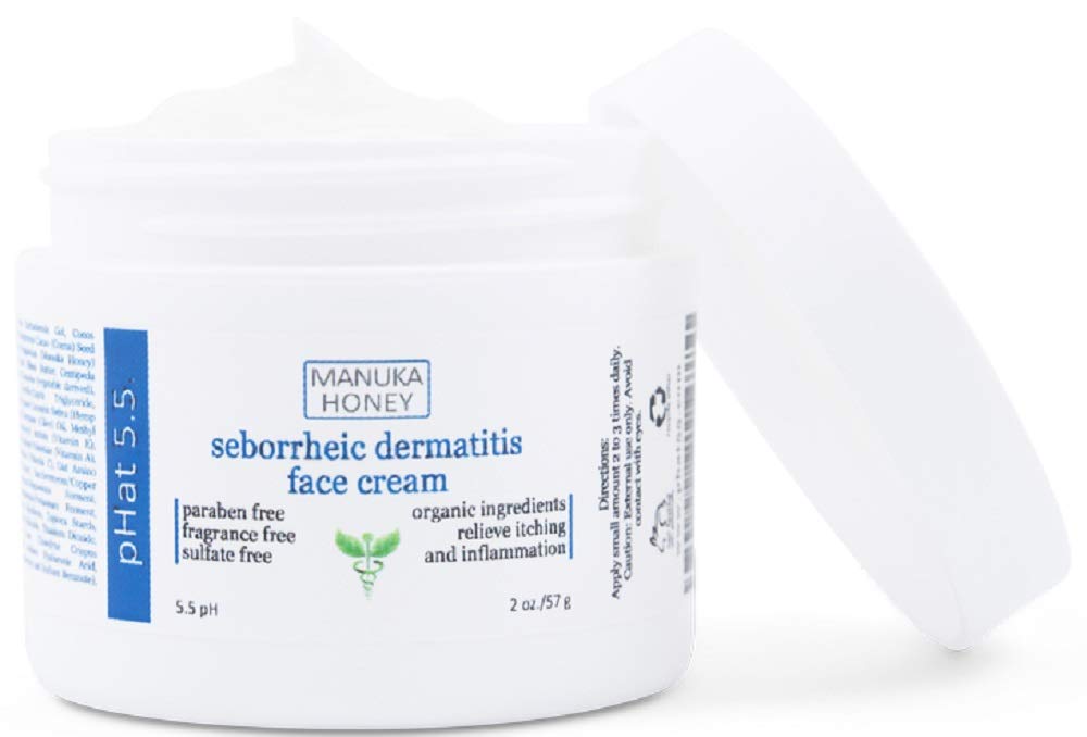 Seborrheic Dermatitis Cream with Manuka Honey, Coconut Oil and Aloe