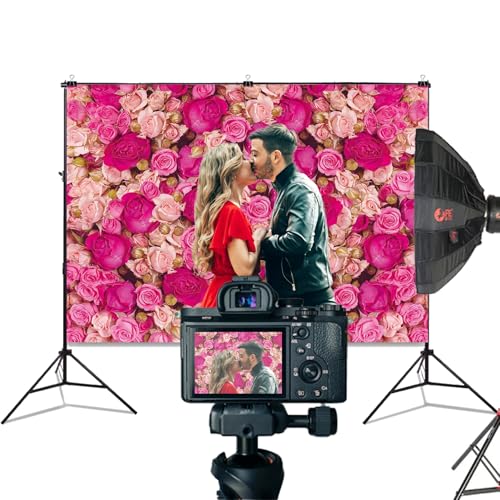 Fondo Fotográfico Rosas Rosadas 7x5 FT para Fotografía miniatura 4