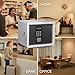 WeHere Safe Box with Smart Keypad Lock, Small Cash Drop Box, App/One-Time Password/Fixed Code/Spare Key Unlock, Safe Cabinet for Home, Office, Hotel Storage Gun, Money, Jewelry, 0.45 Cubic feet