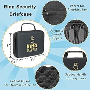 Ring Security Wedding Ring Bearer Proposal Box Gifts Security Box, Sunglasses, Kids Toy Badge, Security Earpiece Earplugs, Toy Handcuffs with Keys for Kids Boys, Sturdy Briefcase, Wedding Stuff Ring Security Wedding Ring Bearer Proposal Box Gifts Security Box Sunglasses Kids Toy Badge Security Earpiece Earplugs Toy Handcuffs with Keys for Kids Boys Sturdy Briefcase Wedding Stuff