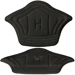 02 PARES DE PROTETOR DE CALCANHAR REVESTIDO CONFORTÁVEL TORNOZELO (PRETO)