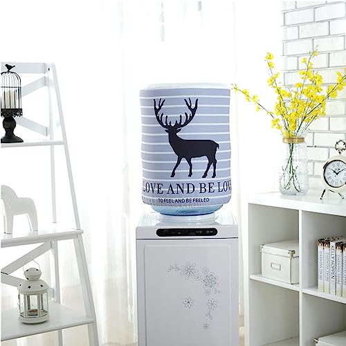 Highdi Dispensador De Agua Cubiertas De Barril Cubierta para Enfriador De Agua Dispensador Protector De Agua Reutilizable Cubierta De Cubo (Ciervo)