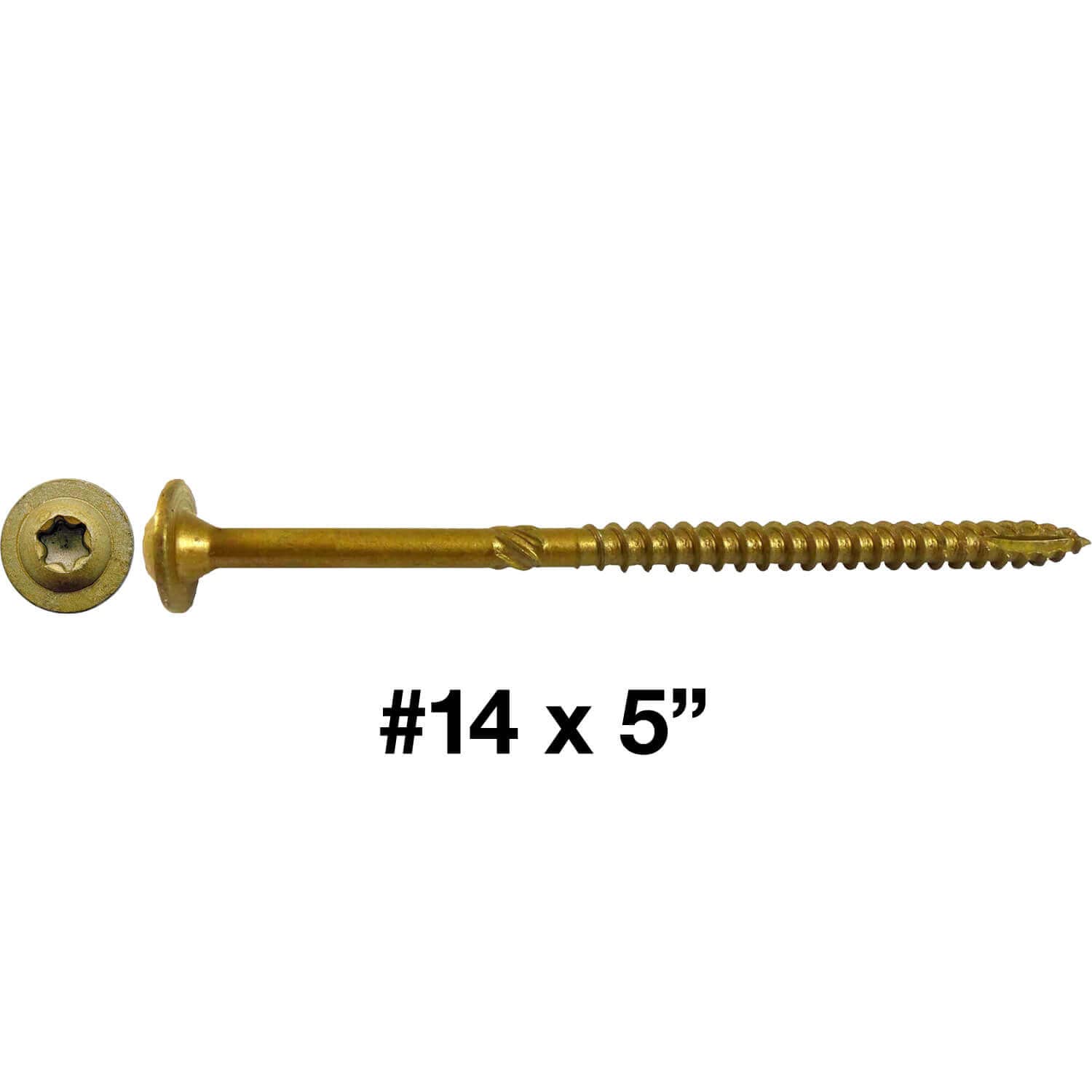 Jake Sales #17 X 8 Construction Lag Screw Exterior Coated Torx/Star Drive Heavy Duty Structural Lag Screw Far Superior To Common Lag Screws (50 Screw Count) Modified Truss Washer Head