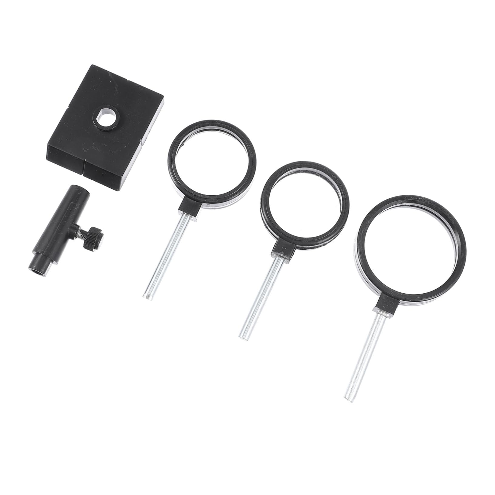 OUNONA Physics Classroom Tool Concave Convex Optical Lenses Education Experiment Set