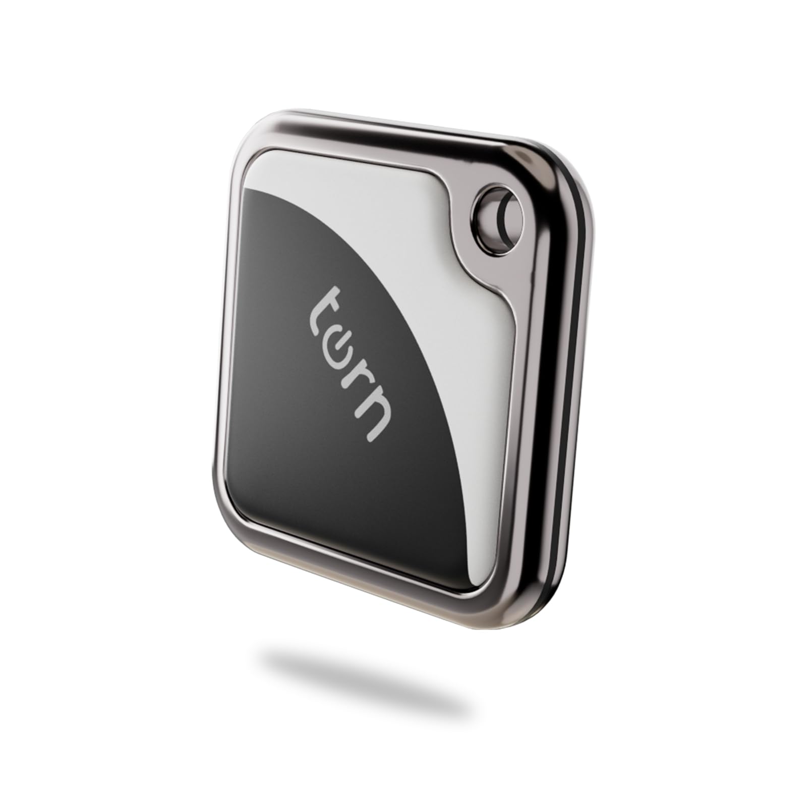 Air Tracker tag Item Finders Work for Apple Find My (iOS Only) APP GPS Tracker Tag for Dogs,Cats,Luggage, Keys, Backpack, Satchel Etc (Black/White 1pack)