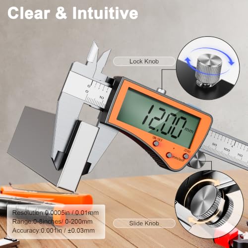 Calibrador Digital Recargable Preciva Acero Inoxidable miniatura 2