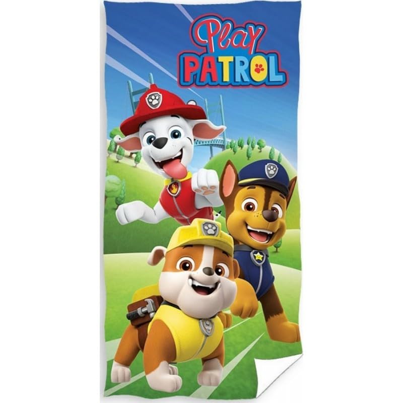 anemone Serviette de Bain Paw Patrol - Drap de Plage Pat'Patrouille 70 x 140 cm (B)