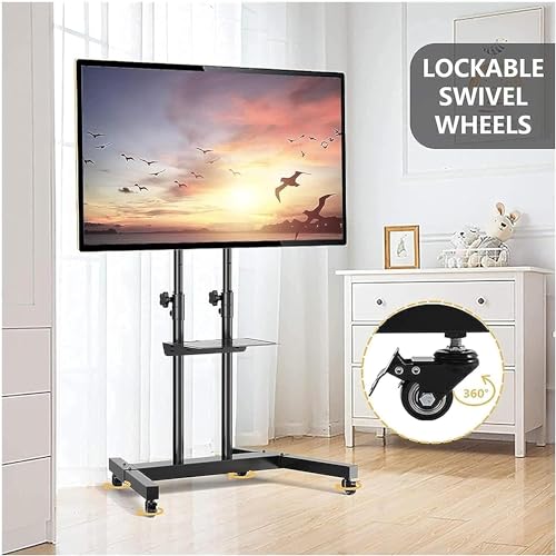 Soporte Móvil para TV con Ruedas para Pantallas 32-65" miniatura 3