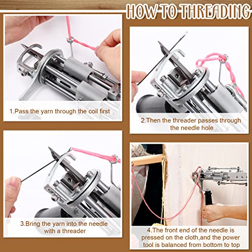 Image of Tufting Frame for Rug Making, Large Tufting Gun Frame Kit with Table Clamp and Tack Strips for Carpet Making Wooden Sewing Frame Stand Suitable for Electric Carpet Gun