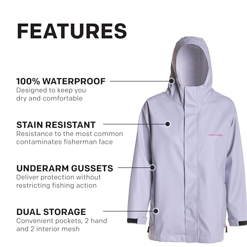 Grundéns Women’s Neptune Commercial Fishing Jacket | Waterproof, Adjustable4