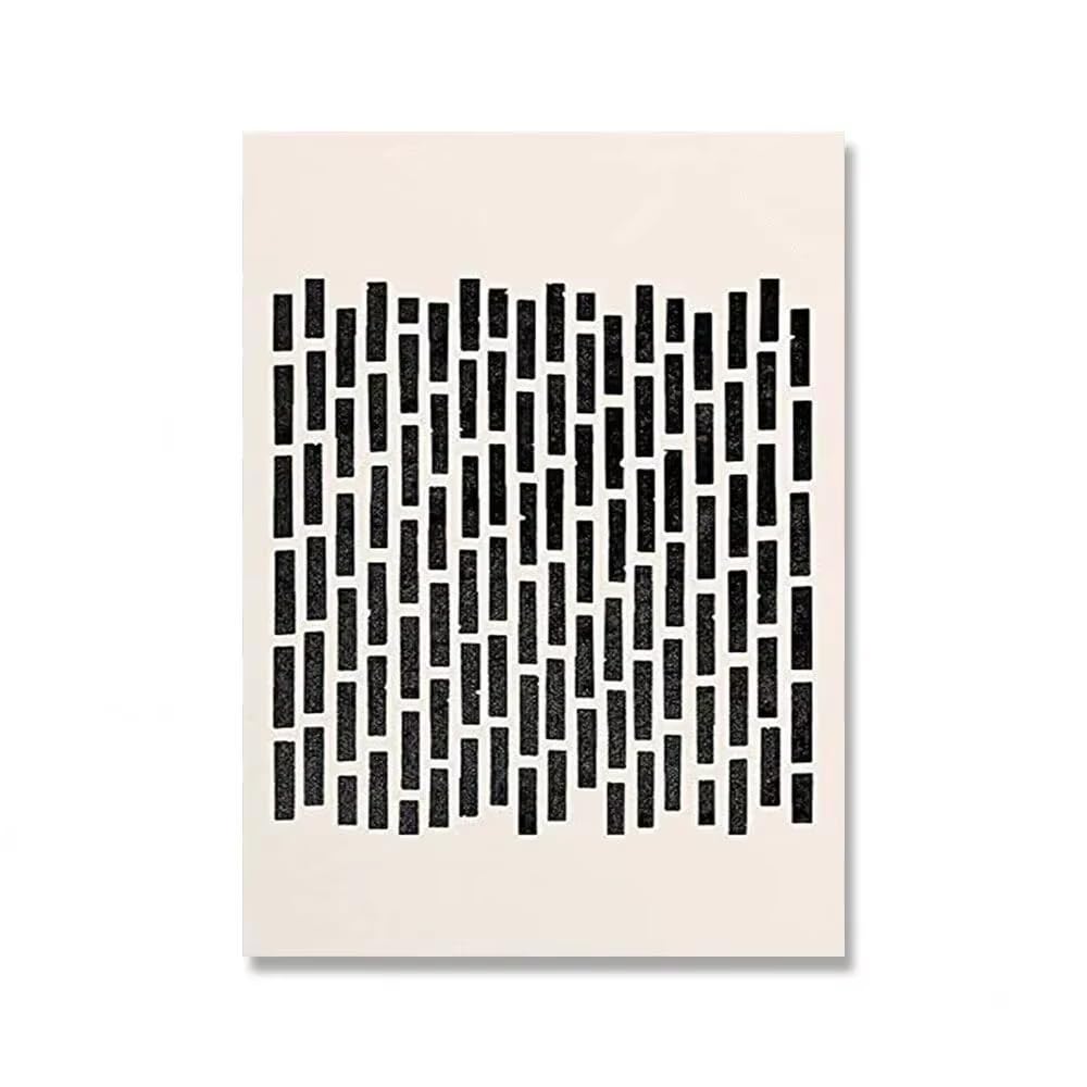 DFZEWKI Modern Abstract Wall Art Mid Century Geometric Black Arches Hd Canvas Print Poster Home Living Room Bedroom Decoration(40x50cm(16x20in)/No frame)
