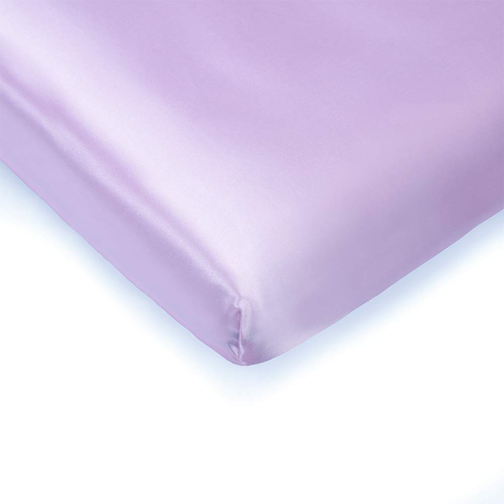 Pro Goleem Satin Pack n Play Playard Sheet Great for Baby Hair Soft Silk Feeling 27x39 Inch Fitted Portable Mini Crib Sheet Playard Mattress Cover for