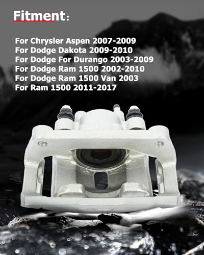 Image of cciyu 18-B4836 18-B4837 Rear Left + Right Brake Calipers W /Bracket For Chrysler For Aspen 2007-2009,For Dodge For Durango 2004-2009,For Dodge For Ram 1500 2002-2010,For Ram For 1500 2011-2018