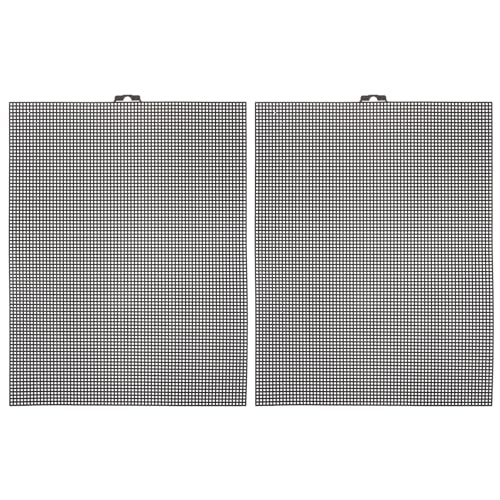 NUOBESTY 2 Pack Embroidery Mat Cross Stitch Mesh Linen Fabric Squares 90x70 Grid White Embroidery Fabric Sheets