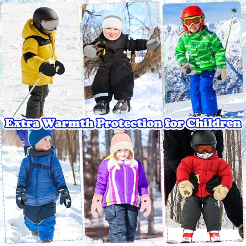 Sarfel Toddler Mittens Waterproof Toddler Gloves Waterproof Baby Mittens Winter Infant Snow Gloves for Kids Girls Boys Infant3