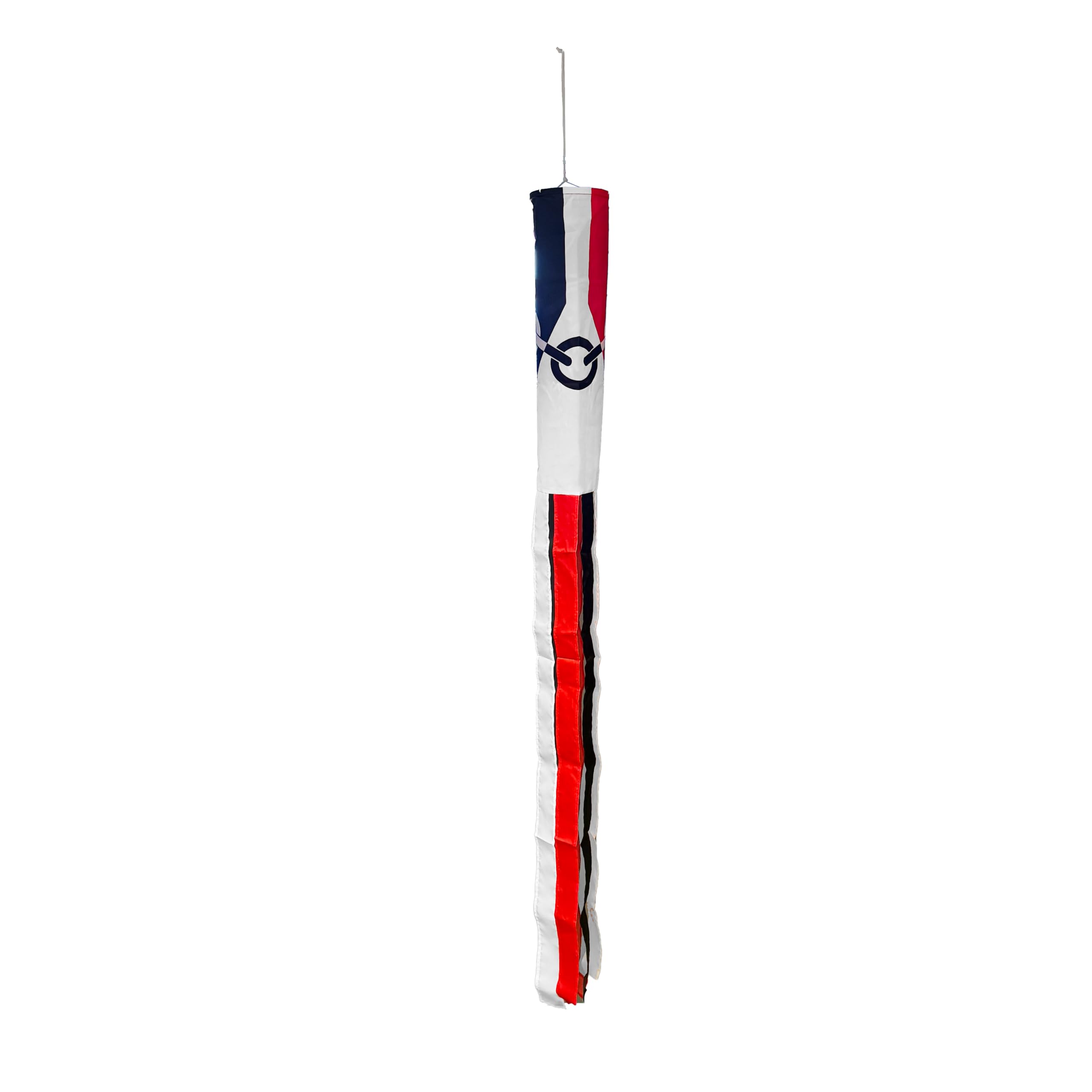 Flagtex Black Country Windsock 150cm x 30cm Premium Polyester Garden Wind Sock | West Midlands County Flag Outdoor Pole Display for Home Garden Camping Events