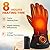 Heated Gloves, 4000 mAh Rechargeable Heated Gloves for Men Women, Electric Heated Gloves 3 Heating Level, Winter Touchscreen Warming Gloves, Waterproof Gloves for Outdoor Skiing Working Motorcycling