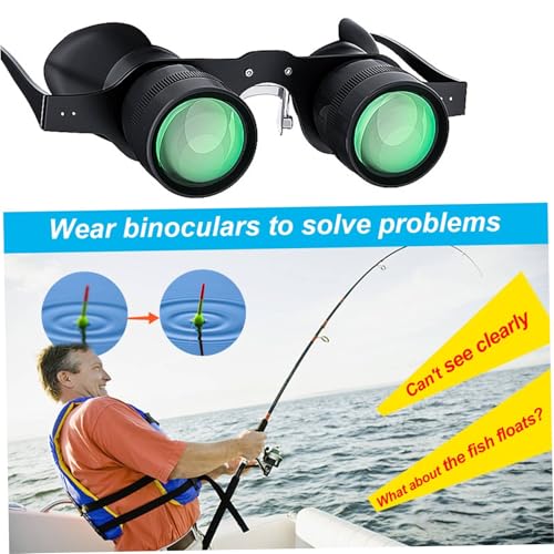 Binoculares manos libres con aumento 10x para pesca miniatura 2