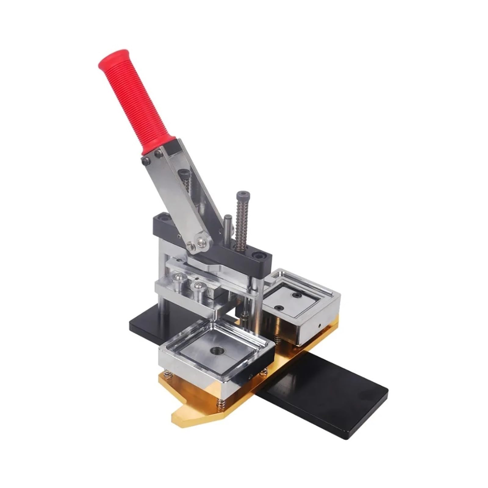 Badge Machine, Professional Square Refrigerator Badge Press Machine 50x50mm / 63.5x63.5mm Manual Fridge Magnet Making(50x50mm machine)