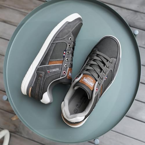 ARRIGO BELLO Mens Casual Shoes Fashion Sneakers Breathable Comfort Classic Lace-Up Low Top Walking Shoes4