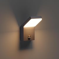 Lampă de perete LED de exterior Klighten cu senzor de mișcare 24 W, IP65 rezistentă la apă, antracit, alb cald 3000 K, pentru exterior, interior, intrare, terasă, grădină 1