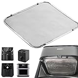 Kispog Splatter Guard for Air Fryer: Stainless Steel Magnetic - Stops Heating Coil Burning & Corrosion & Odors - Fits Instant/Cosori 5.8-12QT