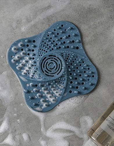 3 PCs Shower Drain Cover Hair Catcher Silicone Sink Strainer Bath Plug Hair Trap for Bathroom Bathtub