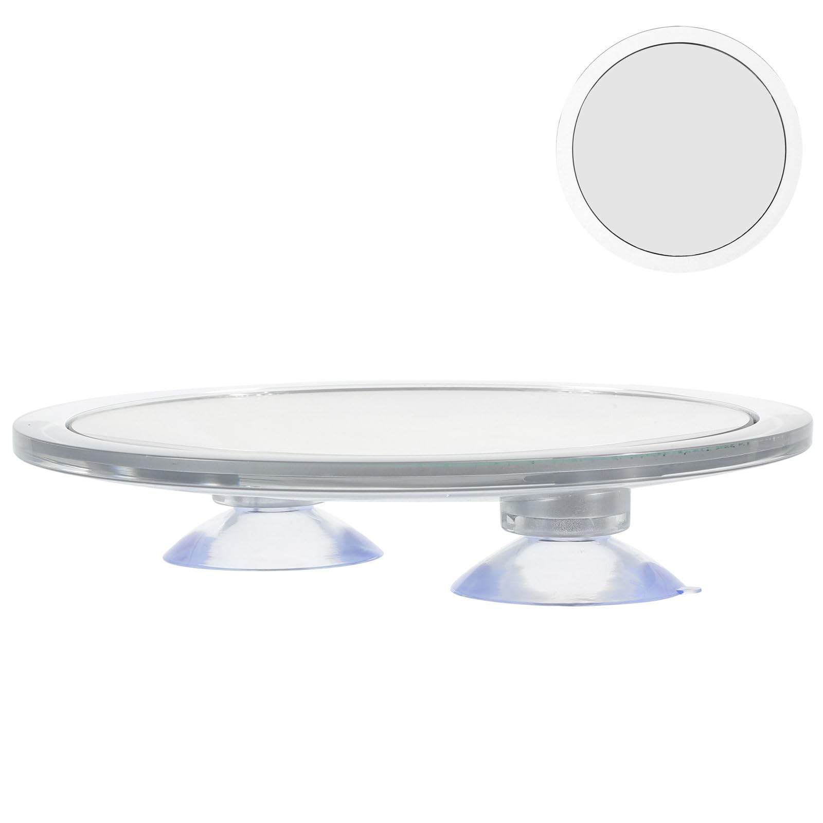 Specchio Ingranditore Trucco Bagno 15x Ventosa Forte Specchio Concavo in Vetro 146mm Singolo Lato per Applicazione Maschere e Modellatura Sopracciglia