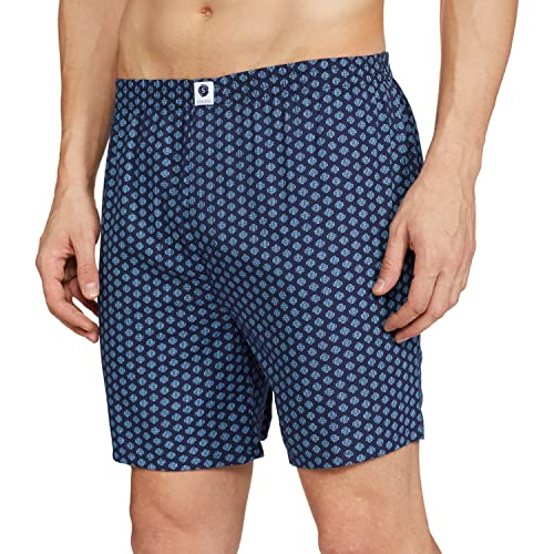 Image of Amazon Brand - Symbol Men's Cotton AOP Pattern Mix Boxer Shorts (Pack of 2)