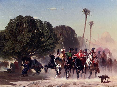 Peinture sur toile Alberto Pasini La Garde à cheval finition premium