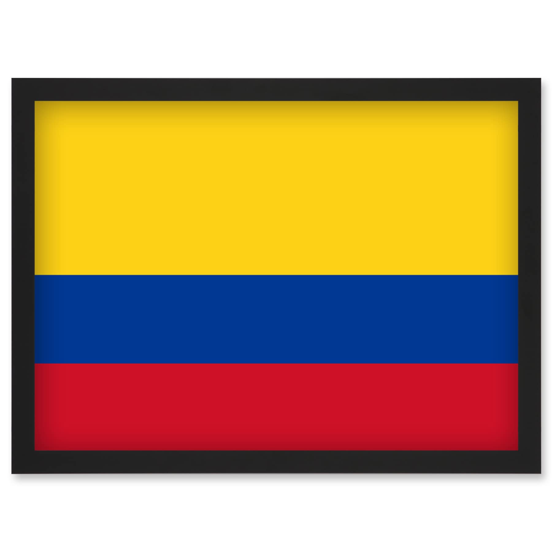 B&Q -  Colombia National Flag Vexillology World Flags Country Region Poster Wall Art PrintA4 Size