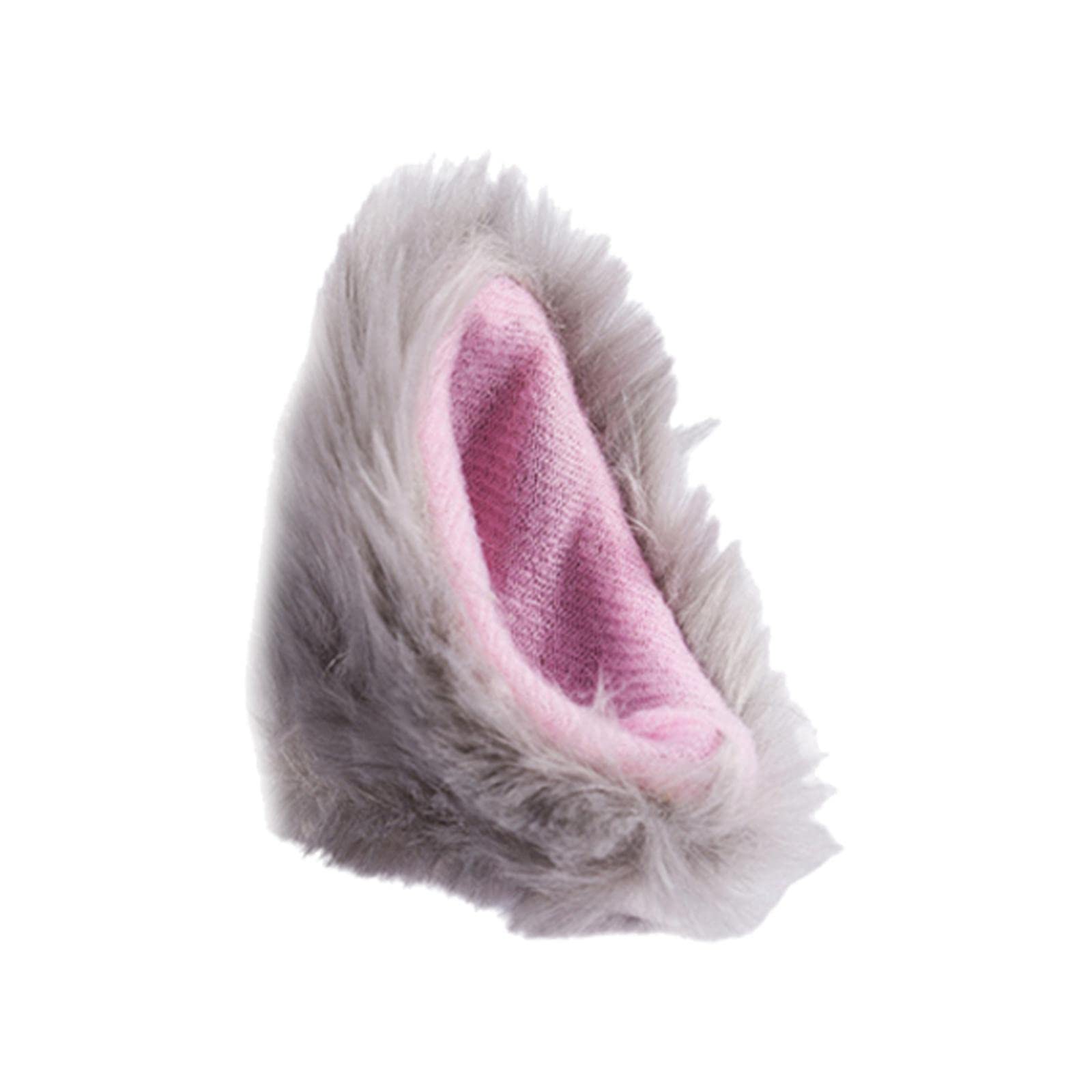 Ear Sticker Bicycle Scooter Helmet Accessory Easily Attach Light Grey,85 x 10cm