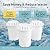 Invigorated Water PH001 - White Alkaline Water Filter – Replacement Filters for all Pitcher & Dispenser Filtration Systems – BPA-Free, Removes Chlorine, Heavy Metals – 96 Gallons/Filter (3-Pack)