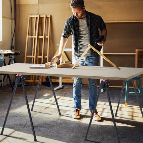Goplus Heavy-Duty Folding Sawhorse