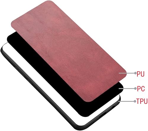 Miniatura 3 de Funda para Honor Play 30 Plus 5G, funda para Honor X7 de piel sintética con funda 3 en 1, color rojo