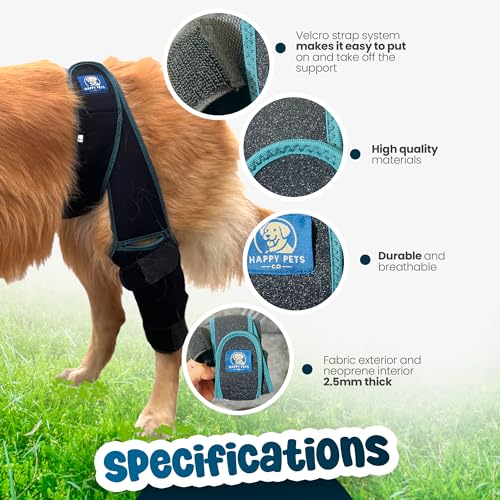 Image of Dog Knee Brace Adjustable Front Hind Leg Brace for Cruciate Ligament Injury, Luxating Patella, Torn ACL