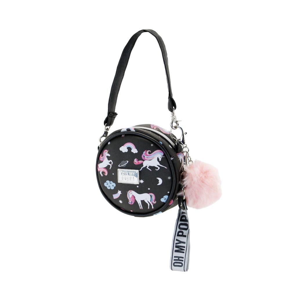 Oh My Pop! Bolso de hombro redondo unisex para niños (paquete de 1)
