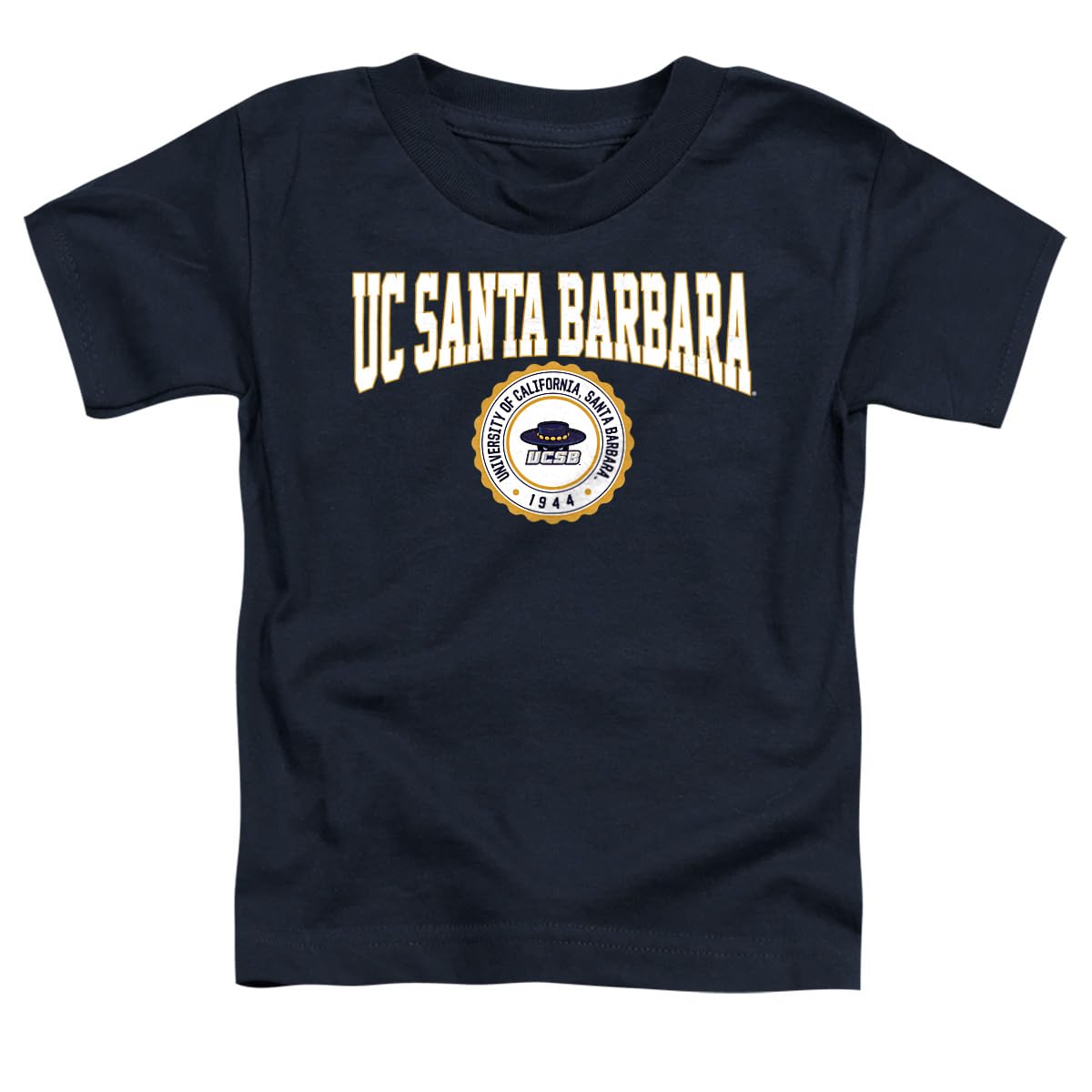 LOGOVISION University of California, Santa Barbara Collegiate Seal Kids T Shirt (3) for Toddler Boys and Girls, Navy