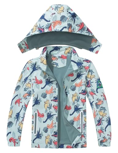 Boys Water Repellent Jacket Kids Fleece Lined Coats Outdoor Detachable Hooded Jacket3