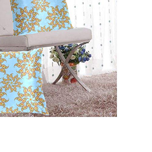 MNSRUU Mandala-Zeichnung, orientalischer Stil, Kissenbezüge für Sofa, Bett, Wohnzimmer, 2 Stück, quadratisch, 40,6 x 40… – Bild 7