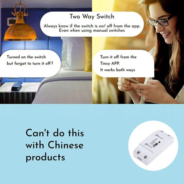 Image of Tinxy 4 Node Smart WiFi Switch - Red (Compatible with Alexa & Google)