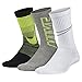 NIKE Big Boys' Performance Crew Socks (Medium, Multicolor 4)