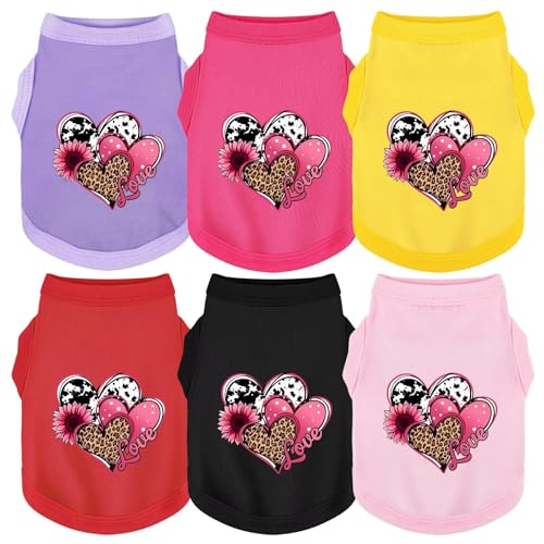 Discover Cozy Cotton Canine Wear: Soft, Lightweight, and Breathable Dog Shirt Vest with Eye-Catching Graphics (Hearts and Love), Keeping Your Furry Friend Comfy! Black S - Image 4