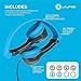 JLab JBuddies Folding Kids Wired Headphones, Toddler Headphones, Noise Isolation, Kids Safe, Volume Limiting Headphones, Headphones for Children, Gray/Blue