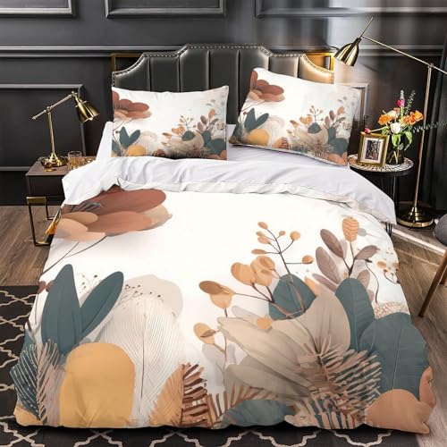 Housse de Couette 220x240cm Arbres d'automne en microfibre lit King - 2