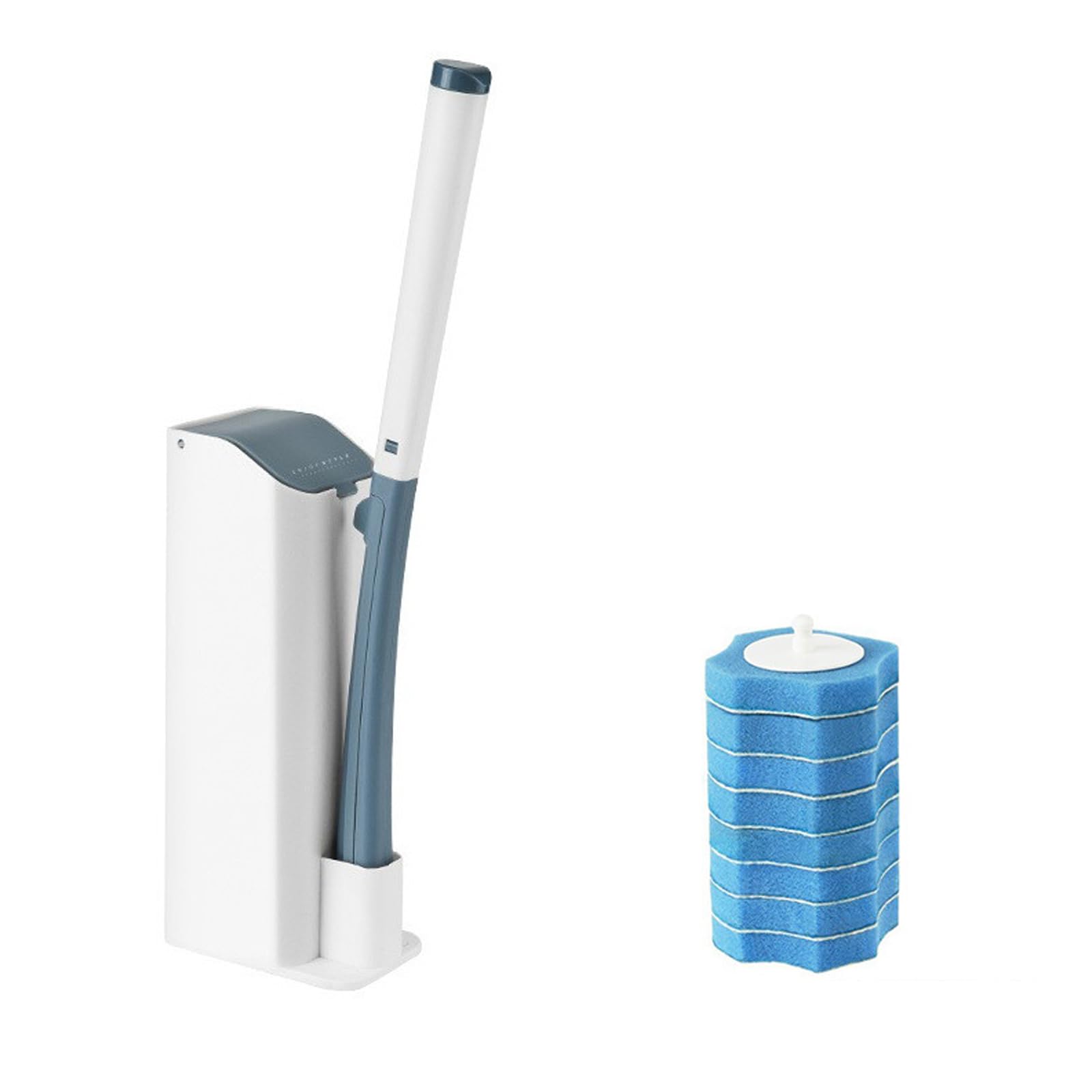 Tfaoys A Toilet Brush Nd Holder Set Space Saving Bathroom Ccessory With Refillable Heads For Toilet Cleaning Space Saving Bathroom Storage