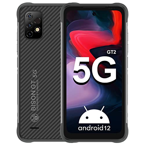 UMIDIGI Bison GT2 5G Movil Resistente 5G, 8GB+128GB, 6150mAh Moviles Antigolpes, Android 12, WiFi 6 Teléfono Móvil Libres, Dimensity 900, 64MP Triple Cám, 6.5” Dual SIM 5G Smartphone Libre, NFC, GPS