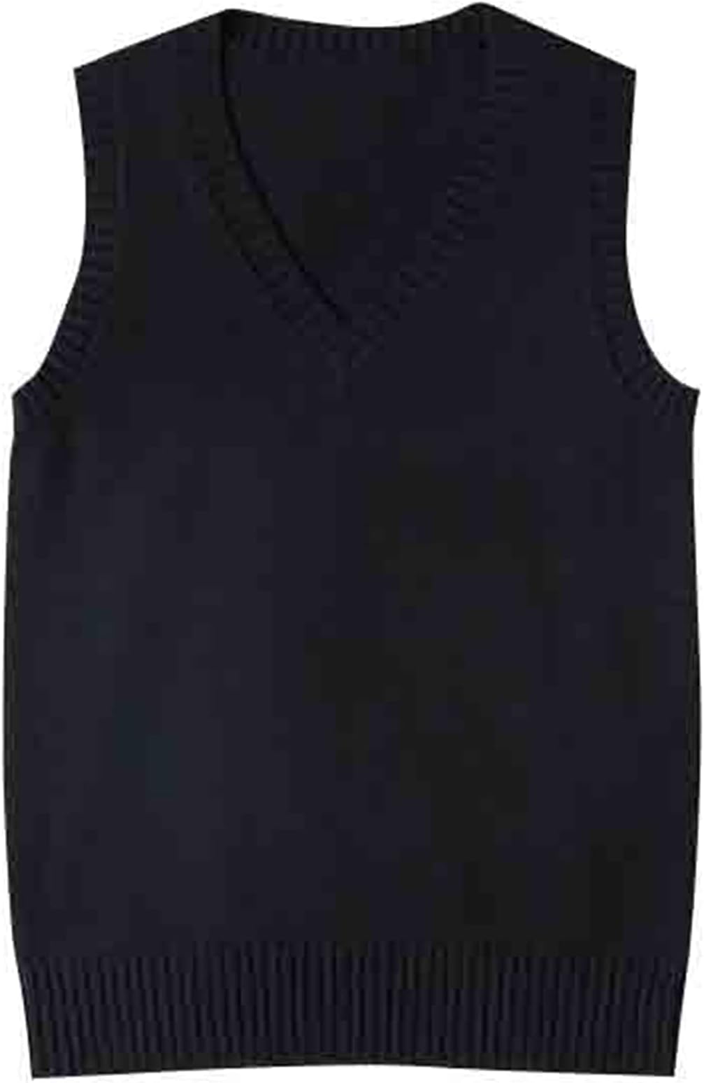 DawwotiWomen Knitted Sweater Vests Sleeveless Jumpers Cotton Tank Top Basic Knitwear