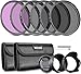 Produktbild NEEWER 77mm Objektiv Filter Set: UV, CPL, FLD, ND2, ND4, ND8, Gegenlichtblende und Objektivdeckel Kompatibel mit Canon Nikon Sony Panasonic DSLR Kameras mit 77mm Objektiv